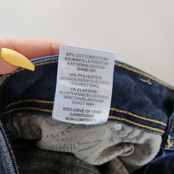 Silver Jeans Suki Mid Rise Slim Boot Bootcut Stretchy Denim Western size 31 Long - Picture 12 of 13